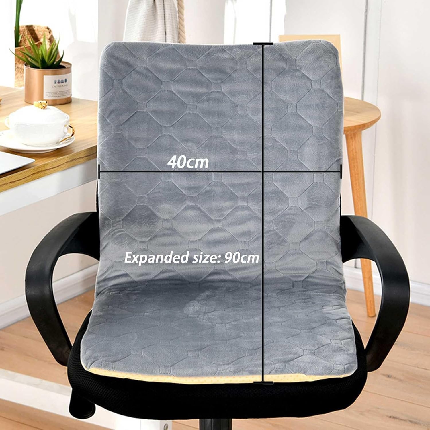 Verwarmd Zitkussen 40x90cm met Rugleuning - 8 Modi - 70% Korting