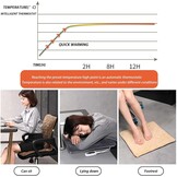 Verwarmd Stoelkussen met Rugsteun 40x90cm Pluche - Timer & Verstelbare Warmte