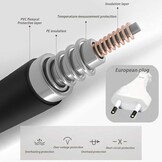 Verwarmd Stoelkussen met Rugsteun 40x90cm Pluche - Timer & Verstelbare Warmte