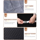 Verwarmd Stoelkussen met Rugsteun 40x90cm Pluche - Timer & Verstelbare Warmte