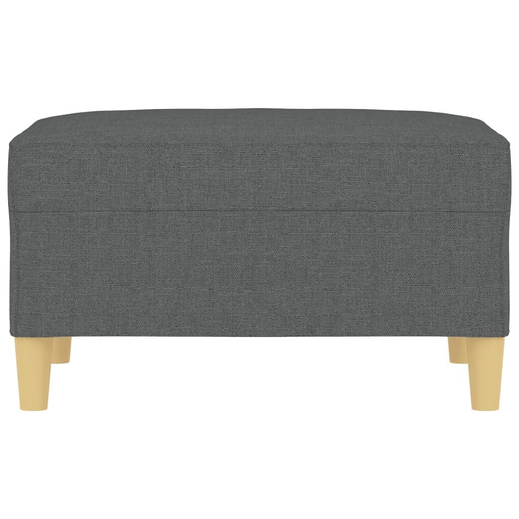 vidaXL Voetenbank 70x55x41 cm stof donkergrijs