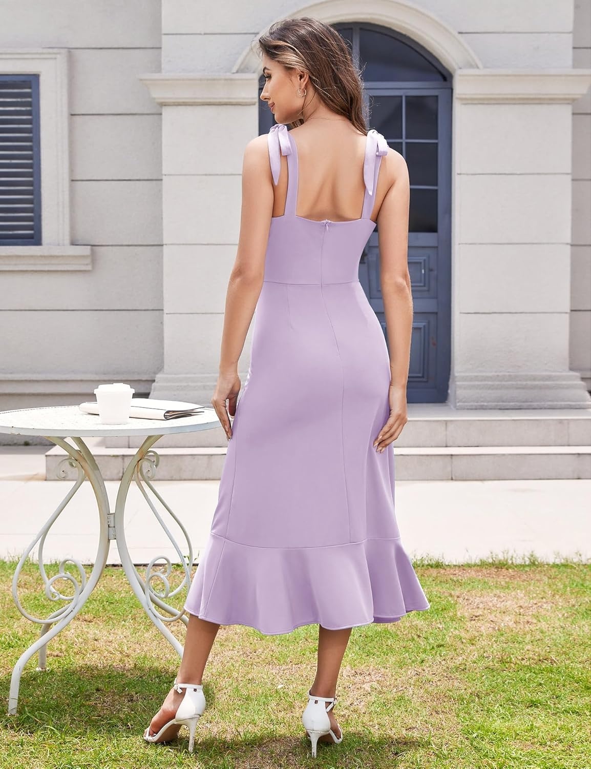 Dames Midi Jurk met Split & Ruches - 55% Korting!