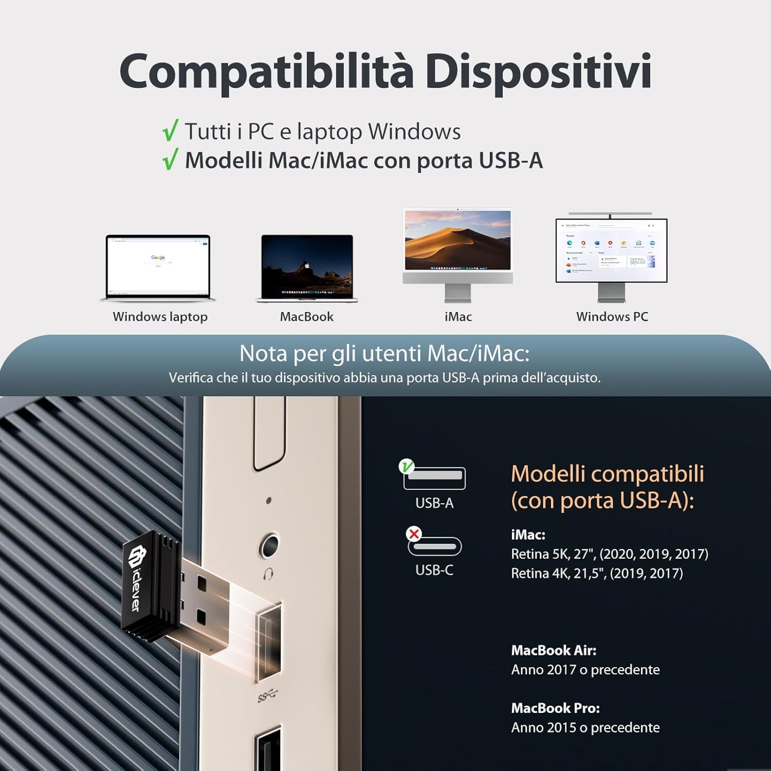 Draadloos Toetsenbord & Muis Set 90u Oplaadbaar Ergonomisch 2.4G Wit/Zilver - 62% Korting