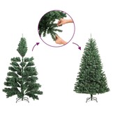 Smalle Halve Kunstkerstboom Groen 120cm (59% Korting!)