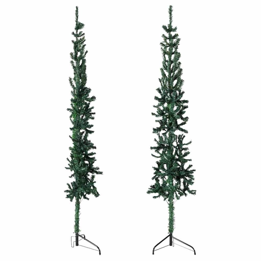 Smalle Halve Kunstkerstboom Groen 120cm (59% Korting!)