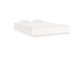 VidaXL Massief Houten Bedframe Wit 180x200 cm | 41% Korting