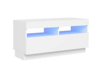 VidaXL TV-meubel Wit met LED (80x35x40 cm) - 81% Korting