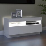 VidaXL TV-meubel Wit met LED (80x35x40 cm) - 81% Korting