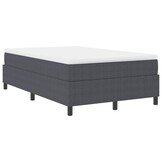 vidaXL Boxspring Bed Donkergrijs 120x200cm - 86% Korting!