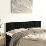 vidaXL Hoofdborden Fluweel Zwart - 2 stuks - 64% Korting