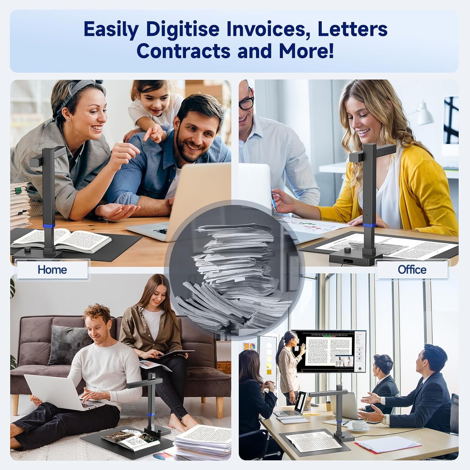 CZUR Documentenscanner 13MP - A4/A3 - 37% Korting