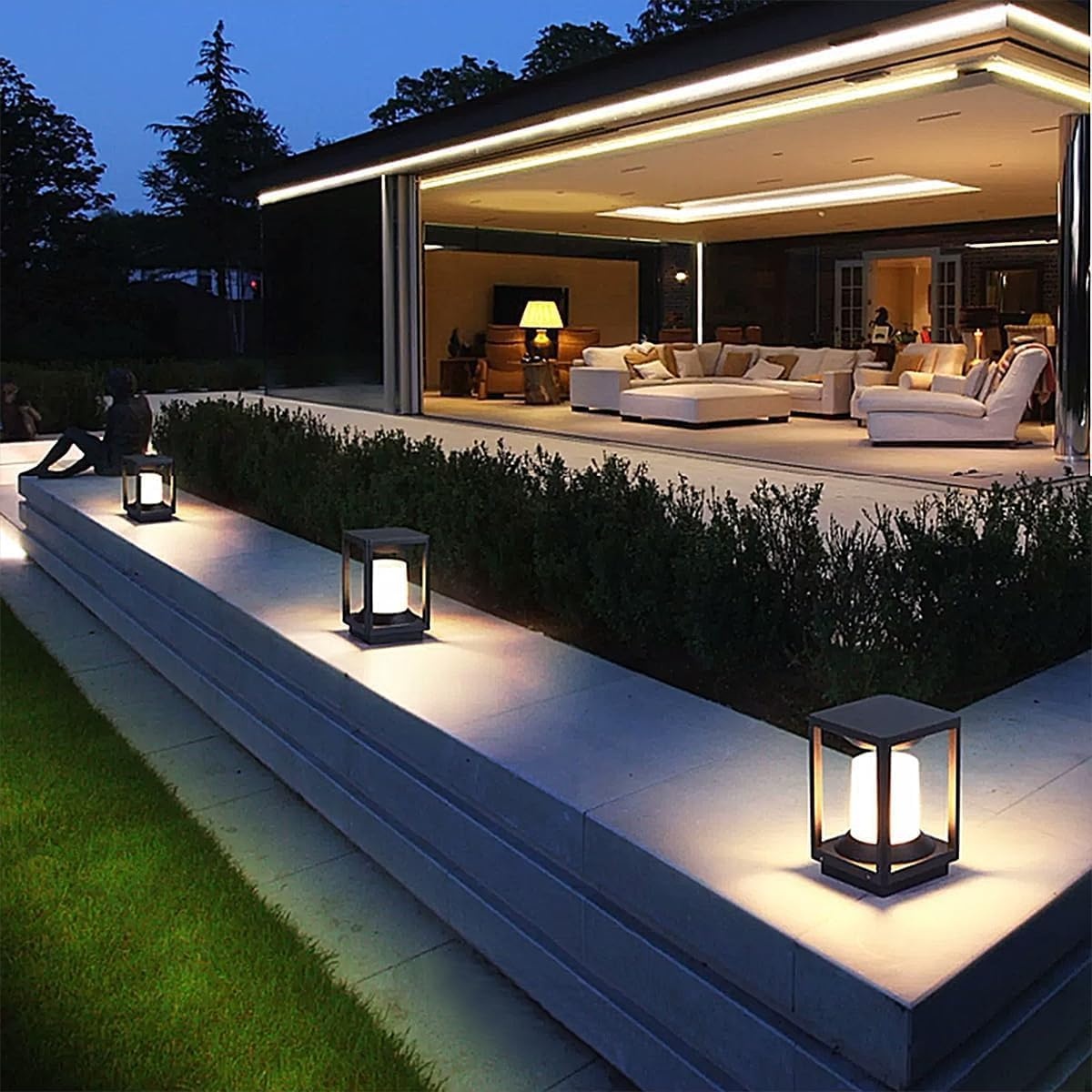 Zwarte LED Paallamp Buiten (IP65) 20W E27 - 52% Korting!