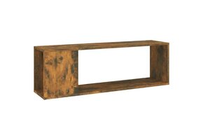Bewerkt Hout TV-meubel 100x24x32 cm - Gerookt Eiken - 81% Korting!
