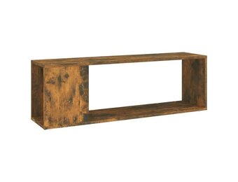 TV-meubel Bewerkt Hout 100x24x32cm Gerookt Eiken (80% Korting)