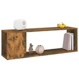 TV-meubel Bewerkt Hout 100x24x32cm Gerookt Eiken (80% Korting)