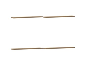 vidaXL Wandschappen 4 st 60x10x1,5 cm Artisanaal Eiken - 47% Korting