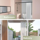 Telescopische Gordijnroede Zwart 110-200cm - 39% Korting