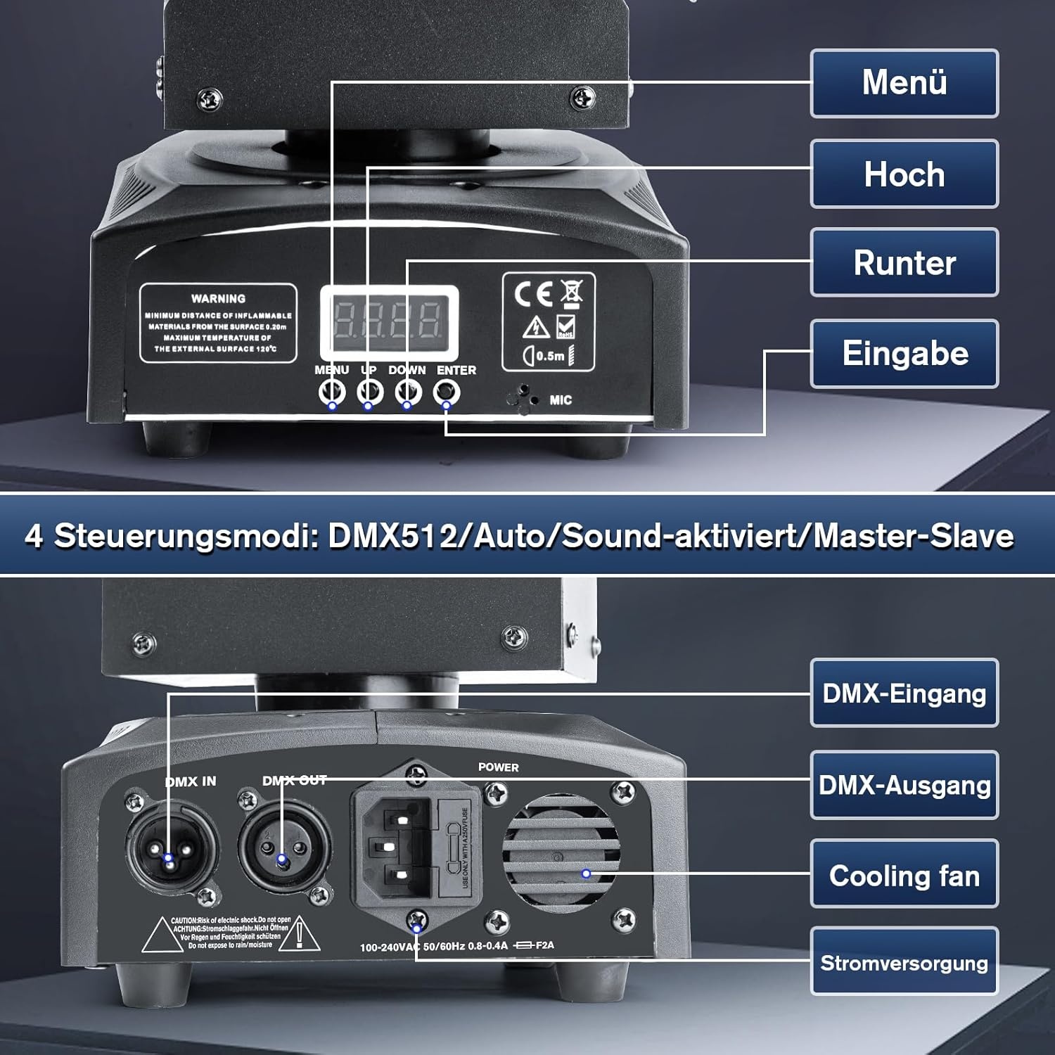 41% Korting: Moving Head Licht met 2 Koppen (RGBW LED)