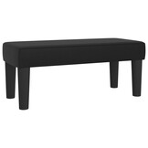 vidaXL Bankje Zwart Kunstleer - 70x30x30 cm - 70% Korting