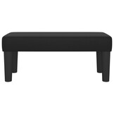 vidaXL Bankje Zwart Kunstleer - 70x30x30 cm - 70% Korting
