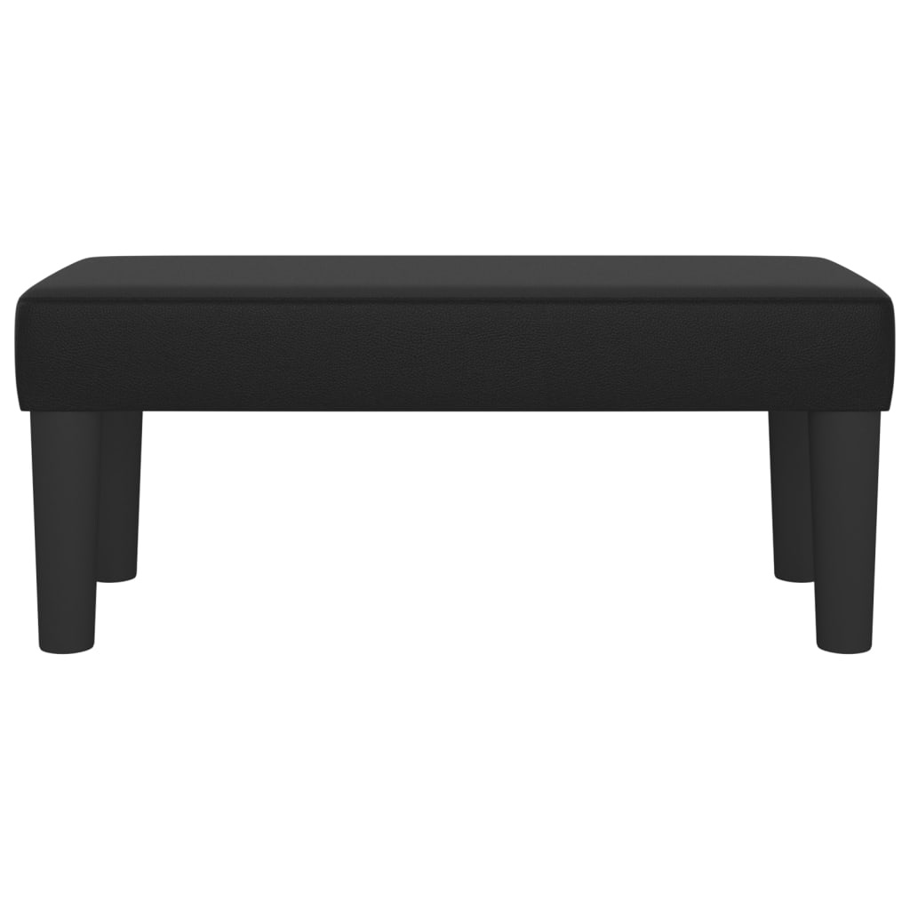 vidaXL Bankje Zwart Kunstleer - 70x30x30 cm - 70% Korting