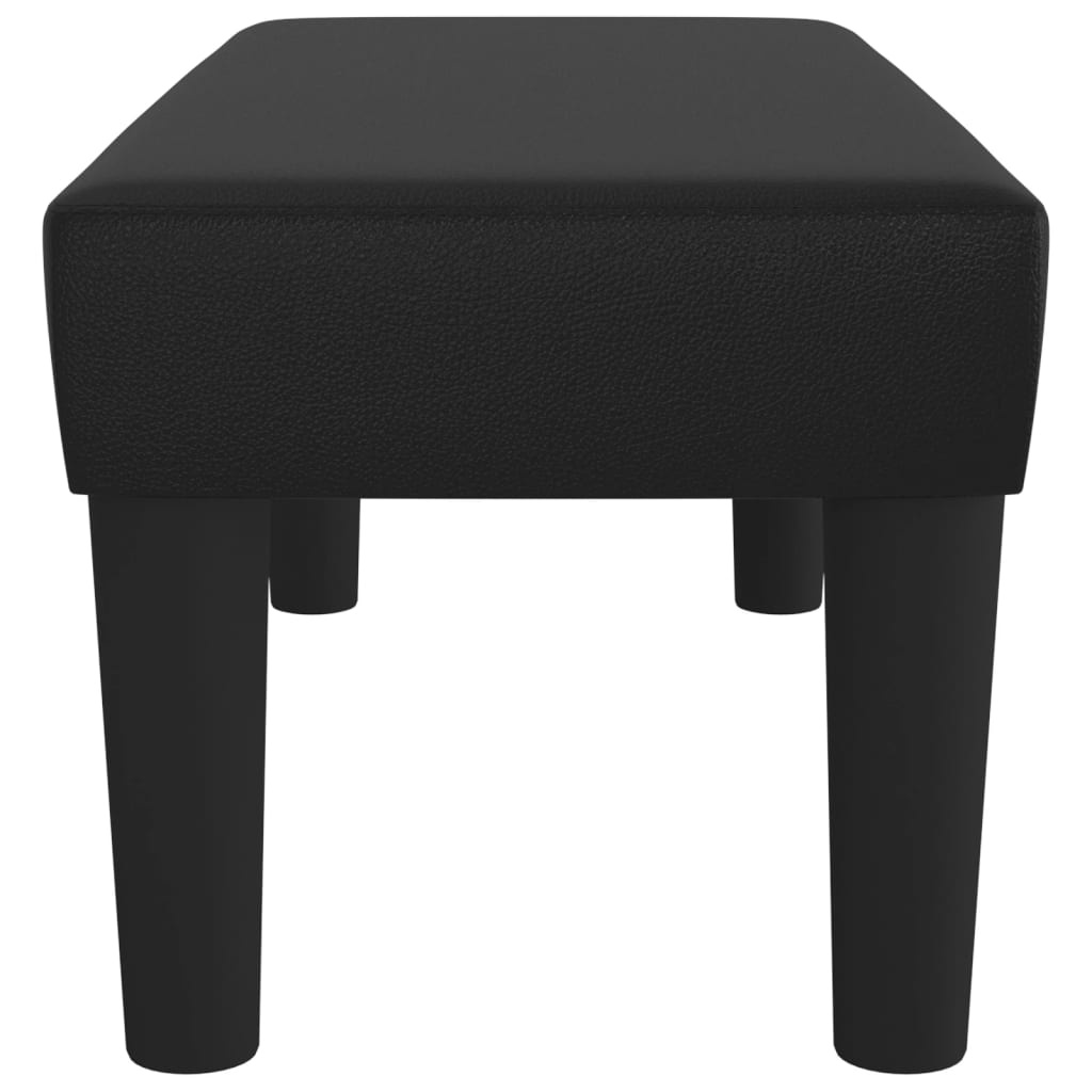 vidaXL Bankje Zwart Kunstleer - 70x30x30 cm - 70% Korting