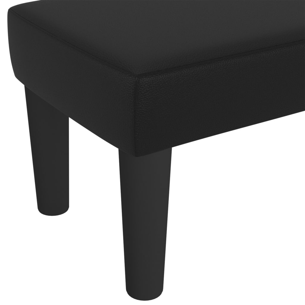 vidaXL Bankje Zwart Kunstleer - 70x30x30 cm - 70% Korting