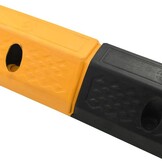 VidaXL Parkeerblokken (2 stuks) - Rubber, Geel/Zwart - 60% Korting!
