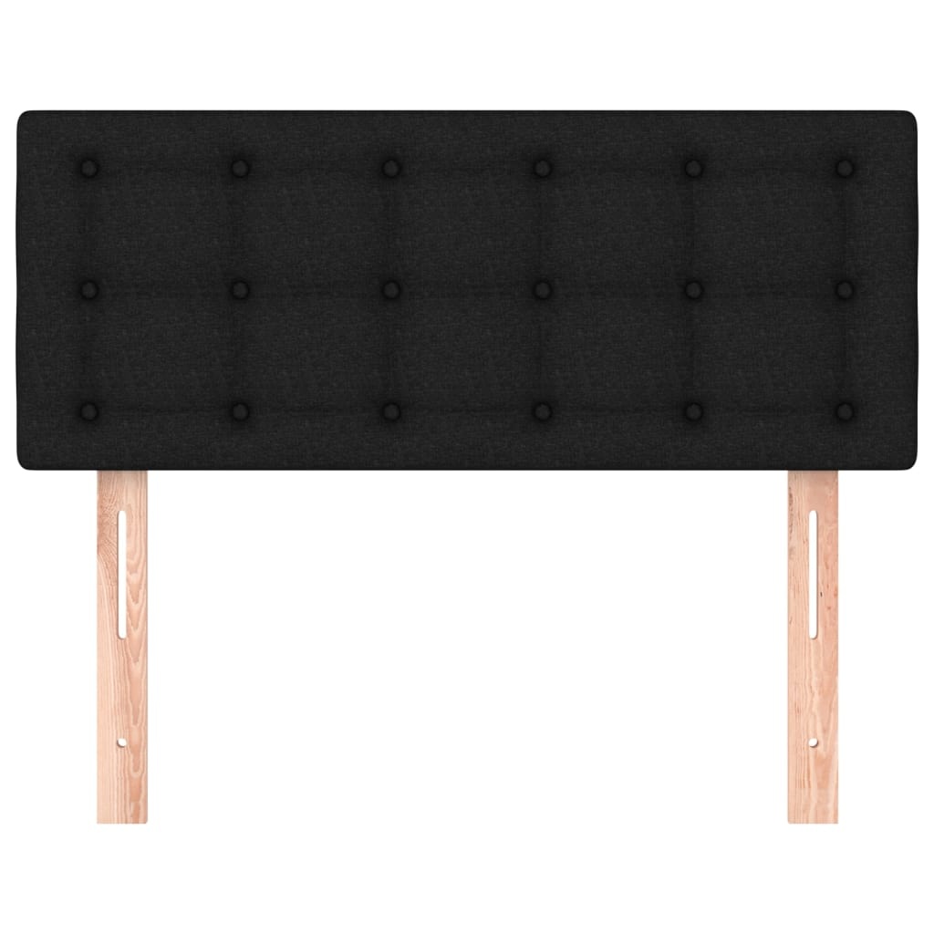 Hoofdbord stof zwart 90x5x78/88 cm - 74% korting