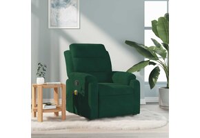 vidaXL Massagestoel Fluweel Donkergroen - 52% Korting!