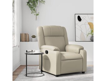 vidaXL Verstelbare Fauteuil Kunstleer Crème - 68% Korting