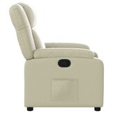 vidaXL Verstelbare Fauteuil Kunstleer Crème - 68% Korting