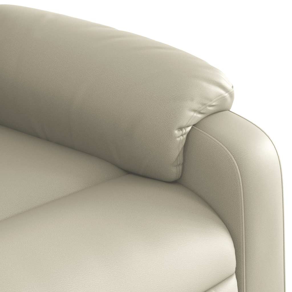 vidaXL Verstelbare Fauteuil Kunstleer Crème - 68% Korting