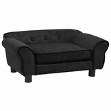 vidaXL Hondenbank Zwart Pluche - 52% Korting