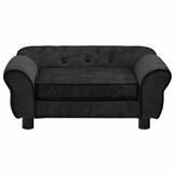 vidaXL Hondenbank Zwart Pluche - 52% Korting
