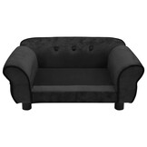 vidaXL Hondenbank Zwart Pluche - 52% Korting