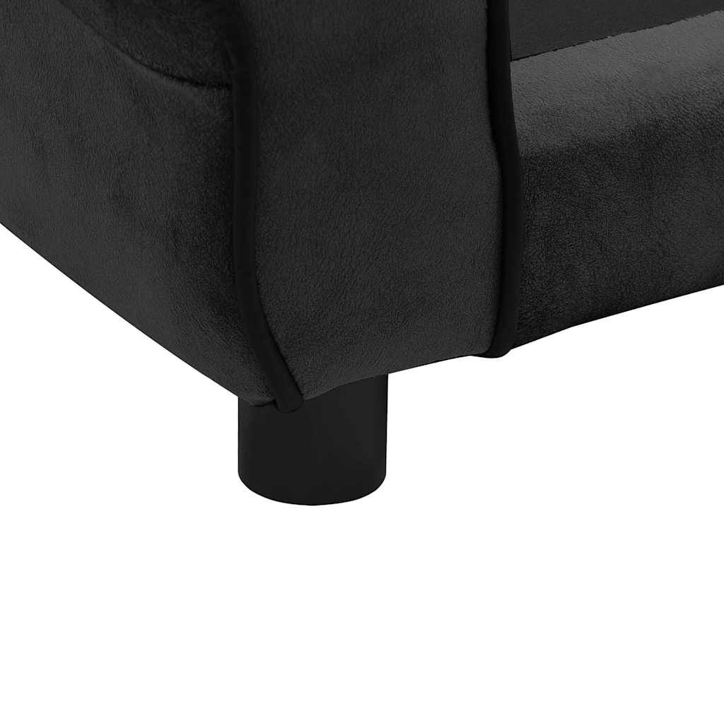 vidaXL Hondenbank Zwart Pluche - 52% Korting