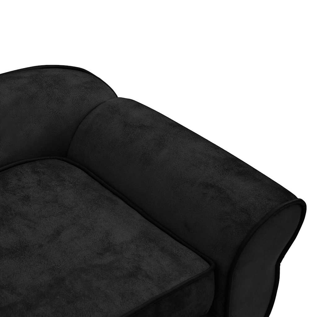 vidaXL Hondenbank Zwart Pluche - 52% Korting