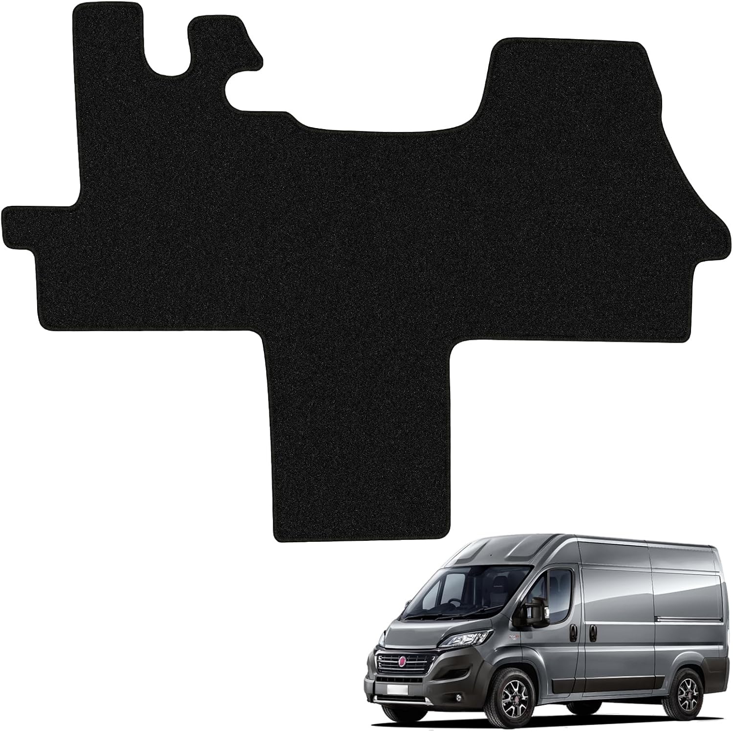 40% KORTING: Auto Vloermatten Set Premium Zwart FIAT Ducato/Peugeot Boxer/Citroën Jumper (Voorin)