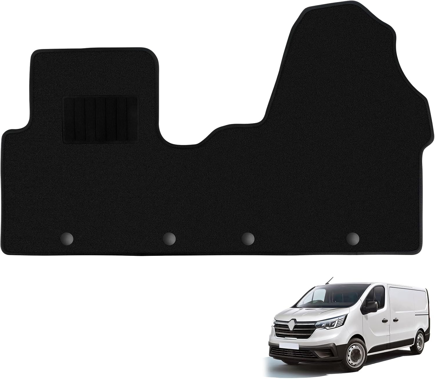 40% KORTING: Auto Vloermatten Set Premium Zwart FIAT Ducato/Peugeot Boxer/Citroën Jumper (Voorin)