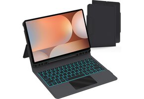Zwarte Toetsenbordhoes met Touchpad voor Samsung Tab S10+/S9 FE+/S9+ (12.4") - 51% Korting