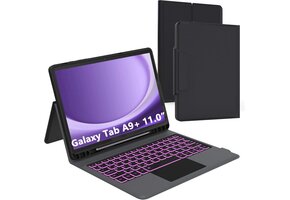 Toetsenbordhoes Samsung Tab A9+ Plus 11" met Touchpad & 7 Kleuren Verlichting - 29% Korting