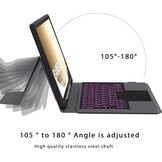 Toetsenbordhoes Samsung Tab A9+ Plus 11" met Touchpad & 7 Kleuren Verlichting - 29% Korting