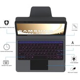 Toetsenbordhoes Samsung Tab A9+ Plus 11" met Touchpad & 7 Kleuren Verlichting - 29% Korting