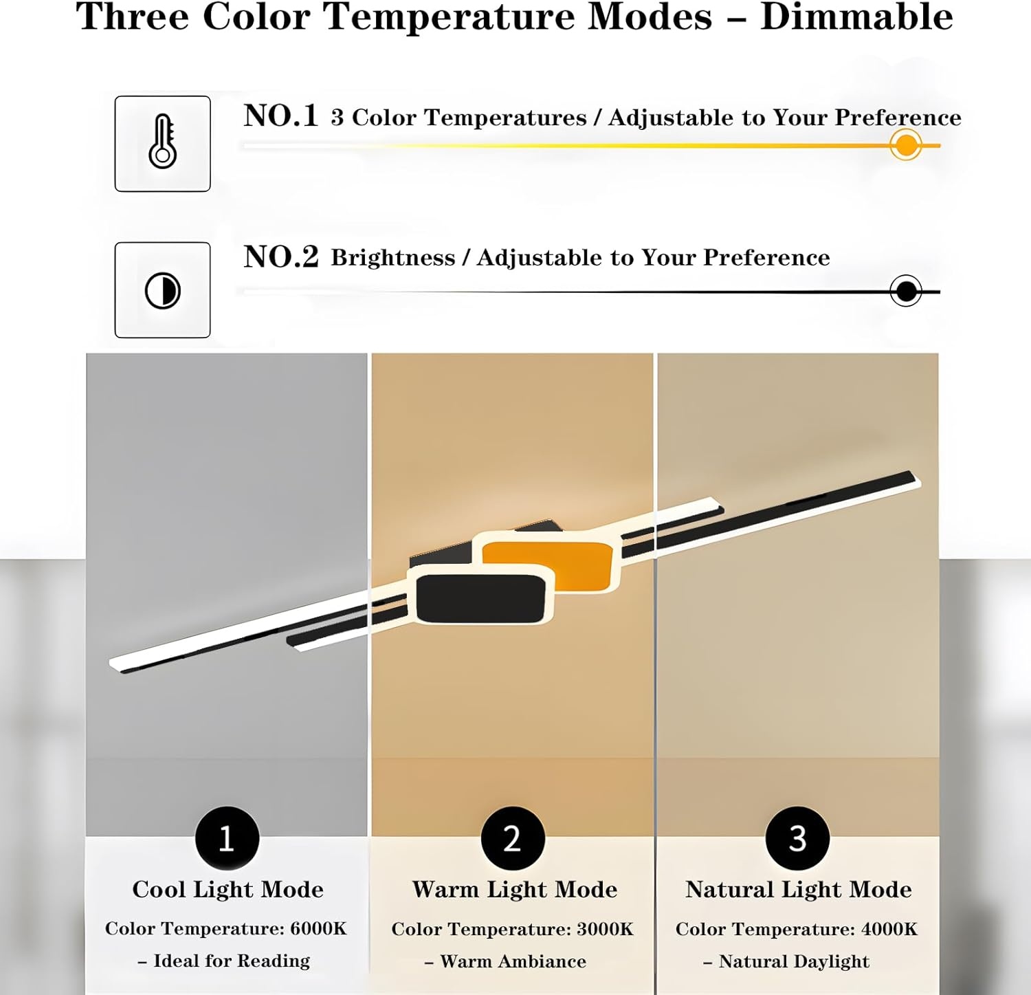 Dimbare LED Wandlamp Zwart 65cm - 36% Korting!