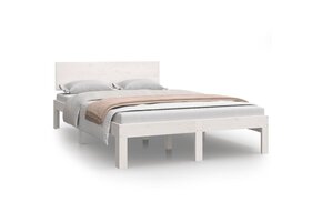 vidaXL Wit Grenenhouten Bedframe (120x200cm) - 47% Korting