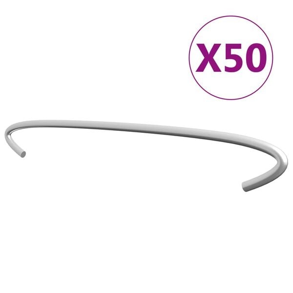 VidaXL Gabionhaken Gegalvaniseerd Staal 40cm (50 stuks) - 38% Korting!