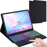 QWERTZ Tablet Toetsenbordhoes met Touchpad & Kleurverlichting - 36% Korting