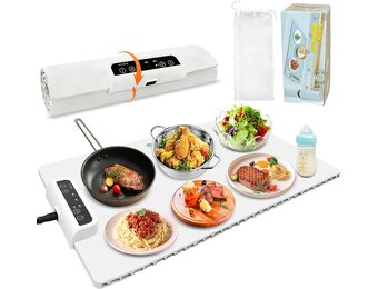 Elektrische Warmhoudplaat 36% Korting - Instelbaar & Compact