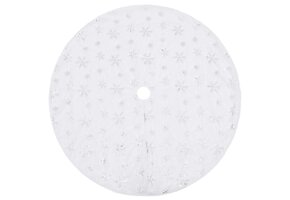 Luxe Kerstboomrok Kunstvacht Wit 122 cm met 65% Korting